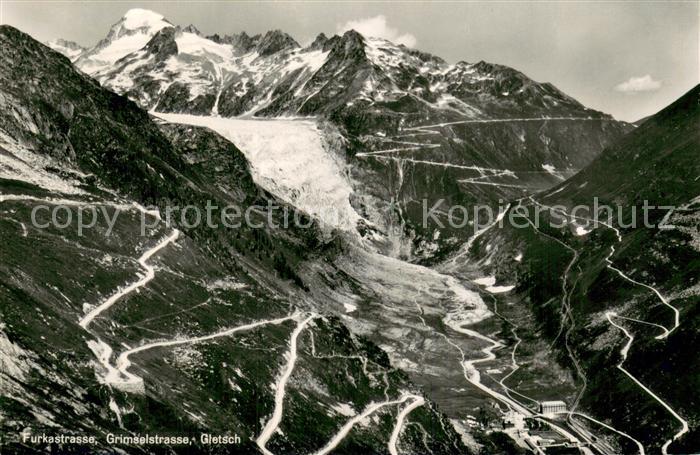Gletscher Furkastrasse Grimselstrasse Gletscher