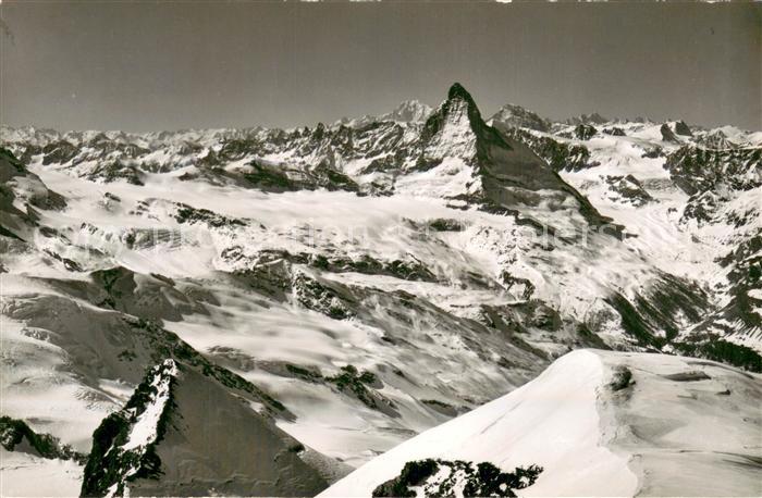Gletscher Strahlhorn Blanc Matterhorn