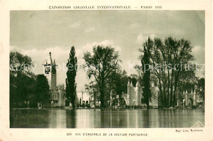 Exposition Coloniale Paris 1931 Vue densemble de la Section Portugaise
