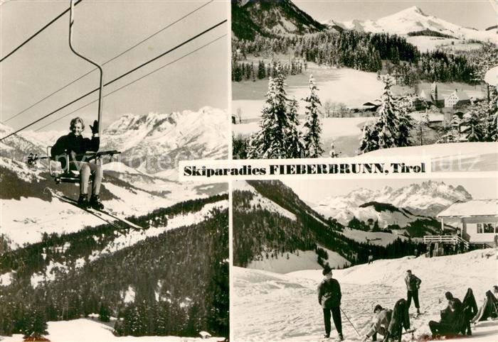 Sessellift Chairlift Telesiege Fieberbrunn Tirol