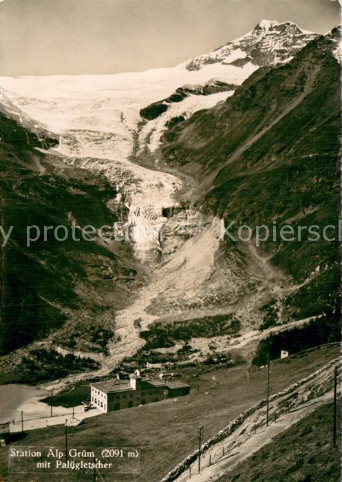 Gletscher Palügletscher Station Alp Grüm