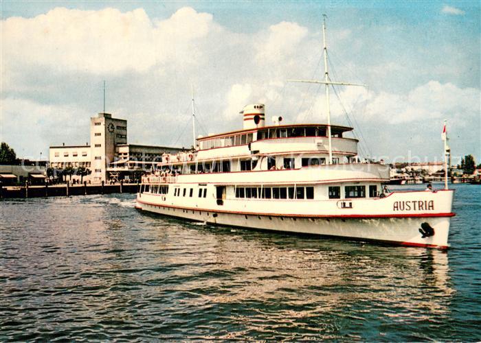 Dampfer Binnenschifffahrt Friedrichshafen Bodensee MS Austria