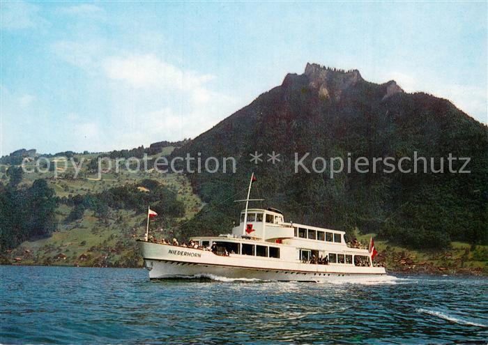 Dampfer Binnenschifffahrt Thunersee MS Jungfrau Niederhorn
