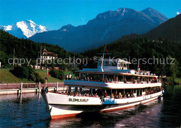 Dampfer Binnenschifffahrt Interlaken Jungfrau MS Bluemlisalp