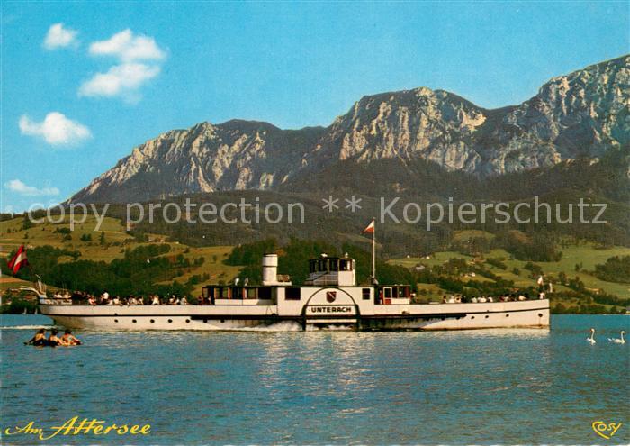 Dampfer Seitenrad Attersee MS Unterach