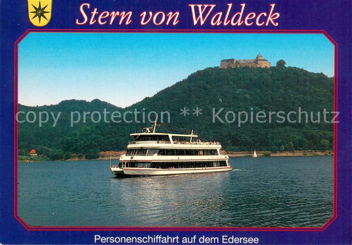 Dampfer Binnenschifffahrt FMS Stern von Waldeck auf Edersee