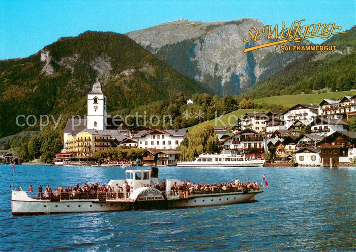 Dampfer Seitenrad St. Wolfgang am See Kaiser Franz Josef hohen Schafberg