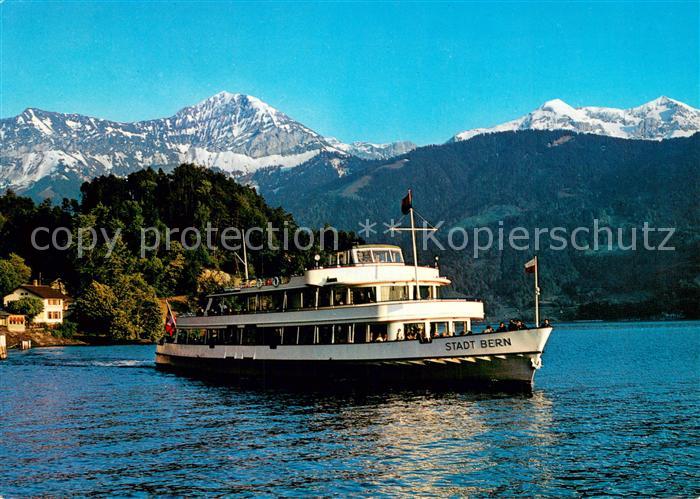 Dampfer Binnenschifffahrt MS Stadt Bern Beatenbucht Morgenberg Drespitz
