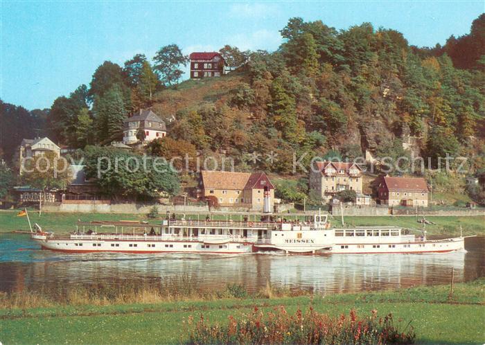 Dampfer Binnenschifffahrt Weisse Flotte Dresden Meisen