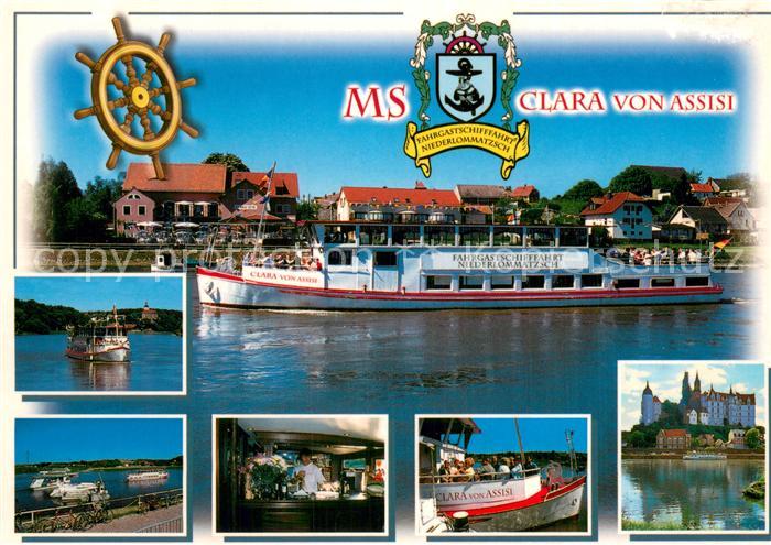 Dampfer Binnenschifffahrt MS Clara von Assisi Niederlommatzsch