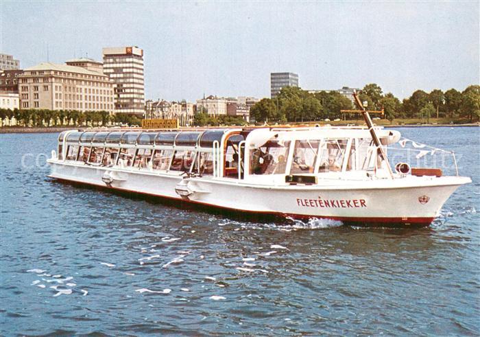 Dampfer Binnenschifffahrt Fleetenkieker Alster Rundfahrt