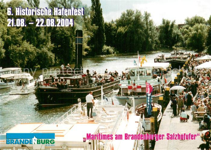 Dampfer Binnenschifffahrt Andreas Maritimes am Brandenburger Salzhofufer