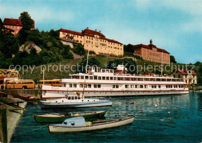 Dampfer Binnenschifffahrt Allgaeu Meersburg am Bodensee