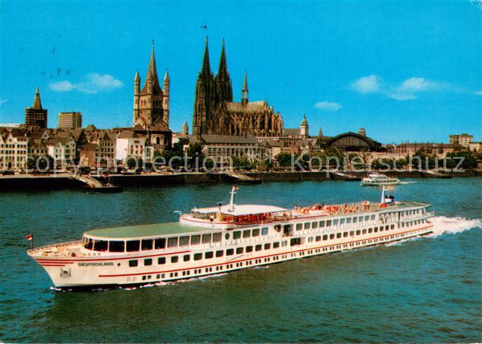 Dampfer Binnenschifffahrt MS Deutschland Koeln Duesseldorf