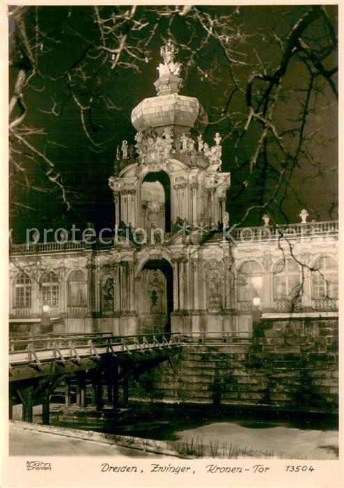 Foto Hahn Nr. Nr.13504 Dresden Zwinger Kronen Tor