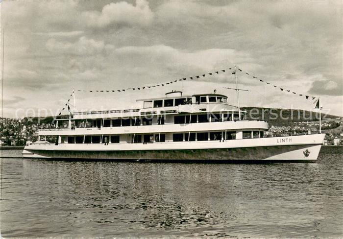 Dampfer Binnenschifffahrt Linth Zuerichsee