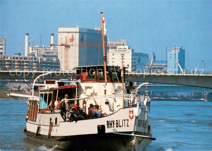 Dampfer Binnenschifffahrt Rhy Blitz Basler Personenschiffart