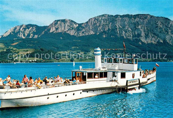 Dampfer Seitenrad Unterach Attersee