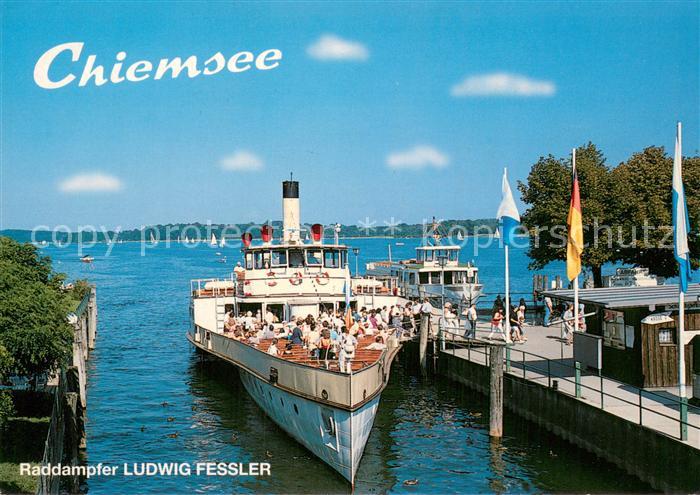 Dampfer Seitenrad Ludwig Fessler Chiemsee