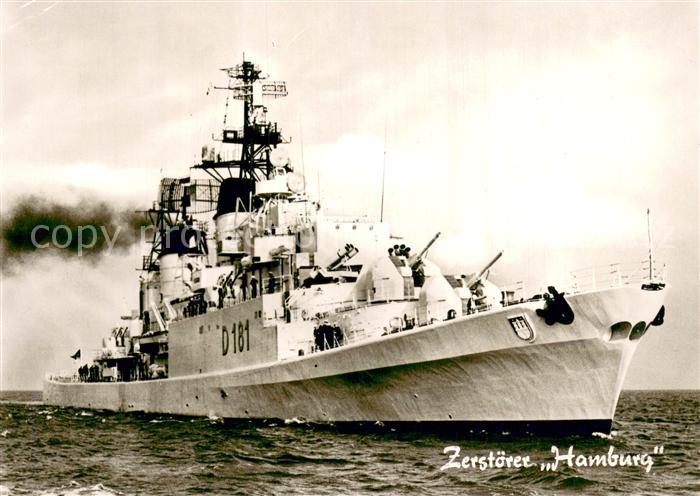 Militaria Marine Zerstoerer Hamburg