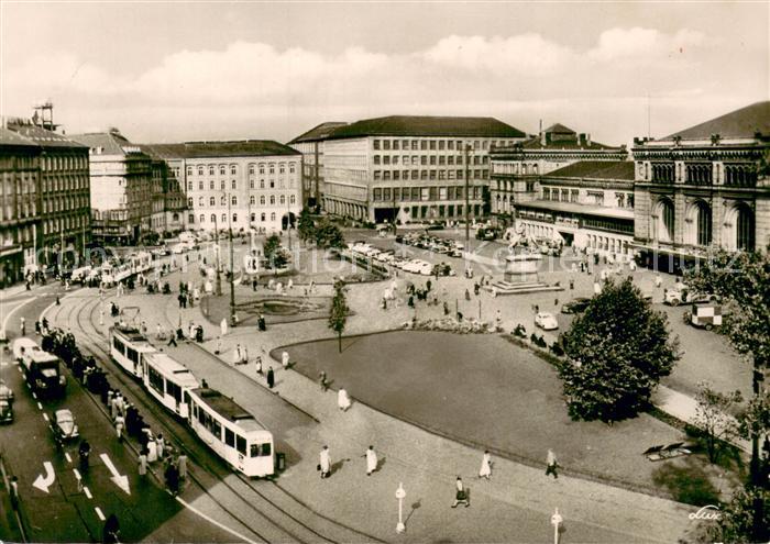 Strassenbahn Hannover Ernst August Platz und Hauptbahnhof