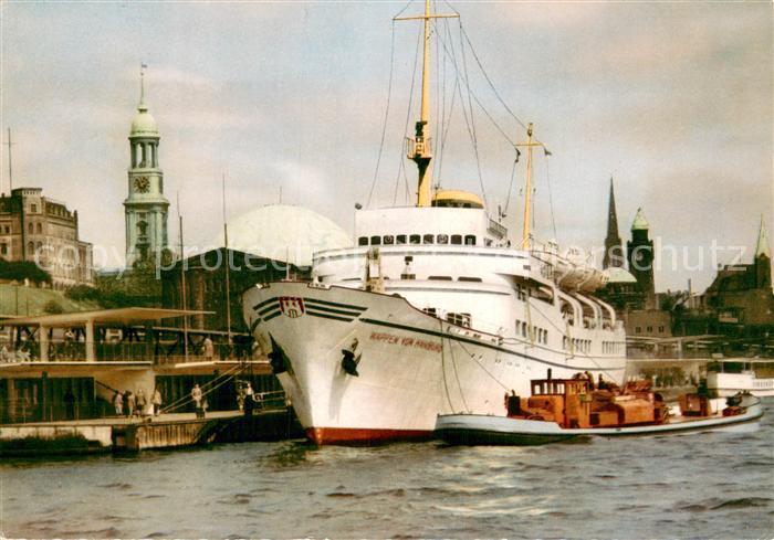 Dampfer Oceanliner Hamburg Wappen von Hamburg Auf hoher See