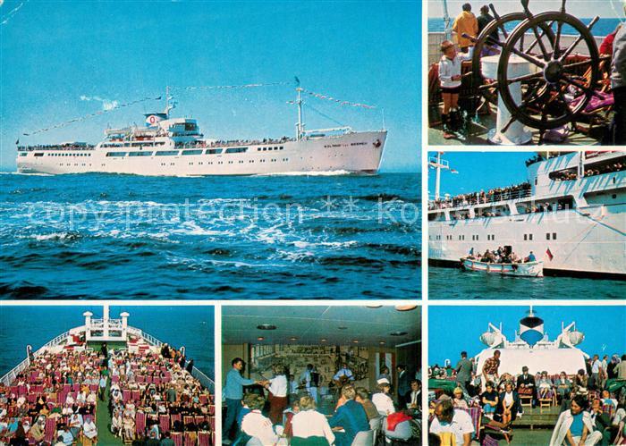 Dampfer Oceanliner MS Roland von Bremen Auf dem Hoher See
