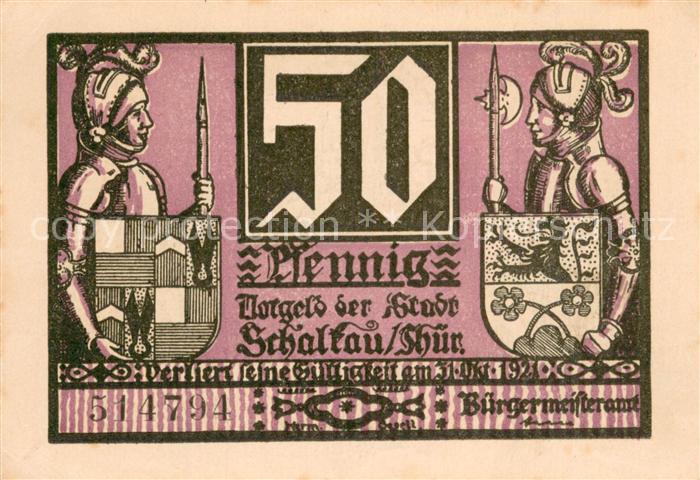Schalkau 50 Pfennig Gutschein