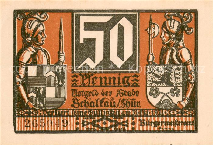 Schalkau 50 Pfennig Gutschein