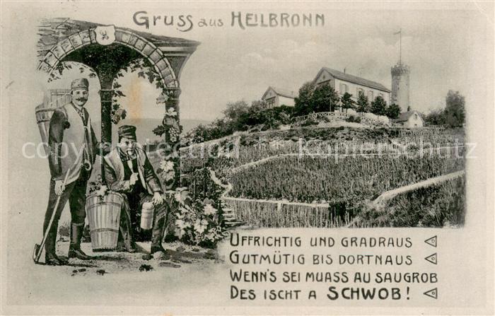 Heilbronn Neckar Winzer im Weinberg