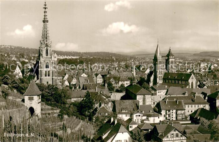 Esslingen Neckar Panorama mit Kirchen