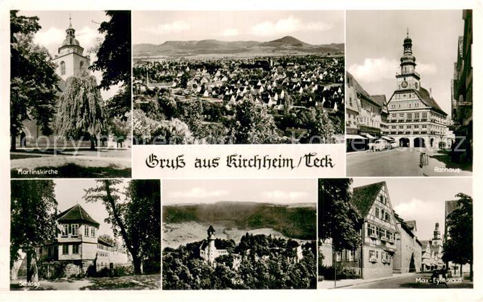 Kirchheim Teck Martinskirche Panorama Rathaus Schlos Max Eyth Haus