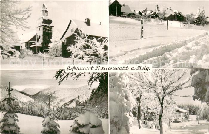 Frauenwald Thueringen Kirche Winteridylle