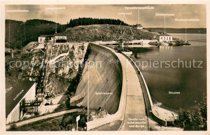 Saalburg Saale Blick von der Gans auf die Saaletalsperre