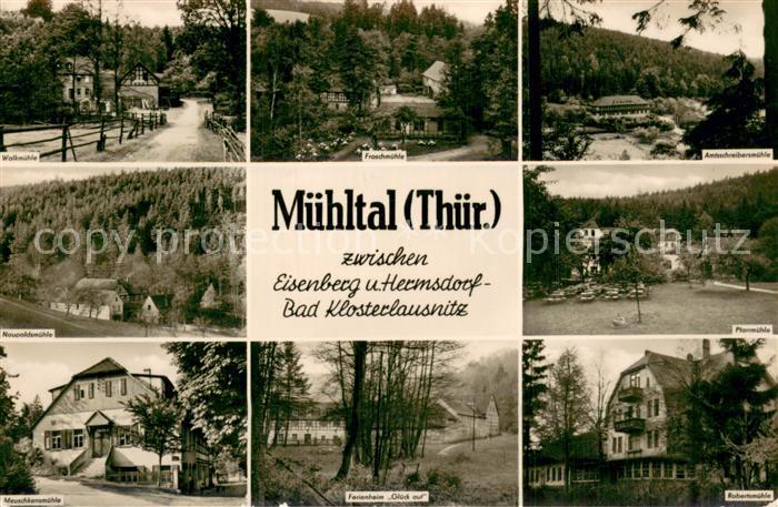 Muehltal Thueringen Walkmuehle Froschmuehle Amtsschreibermuehle Naupoldsmuehle M