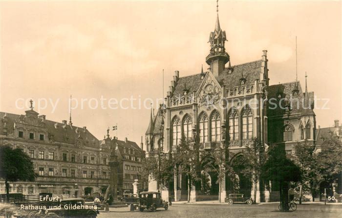 ERFURT CITY Rathaus und Gildehaus