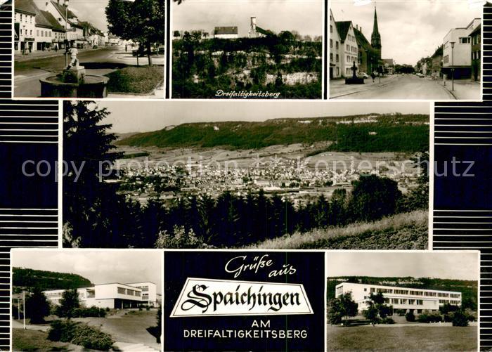 Spaichingen Brunnen Dreifaltigkeitsberg Panorama Teilansichten
