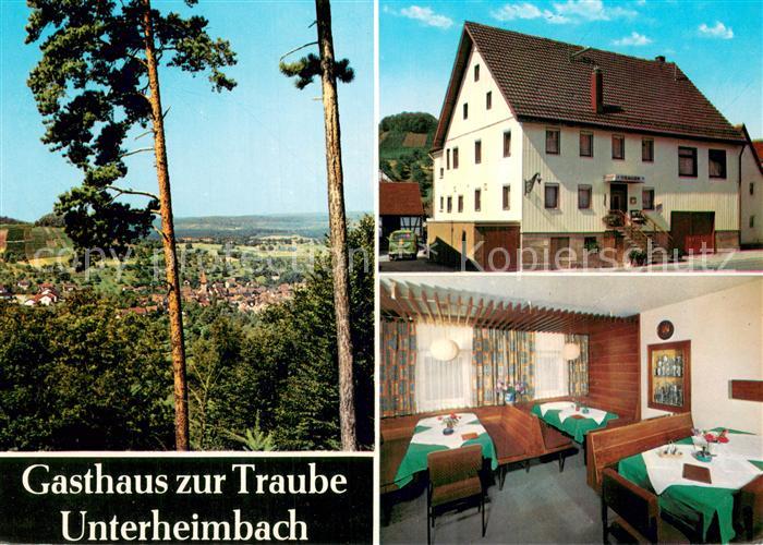 Unterheimbach Gasthaus zur Traube Gaststube Panorama