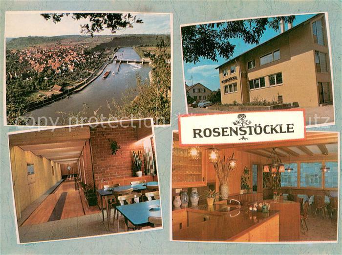 Hessigheim Cafe Restaurant Rosenstoeckle Kegelbahn Gaststube Panorama