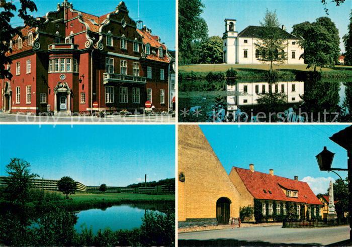 Horsholm DK Radhuset Kirken Opnaesgard Stolbergsstotten og Praestegarden