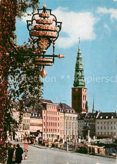 Kobenhavn Gammel Strand med fisketorset og Nikolaj Kirke