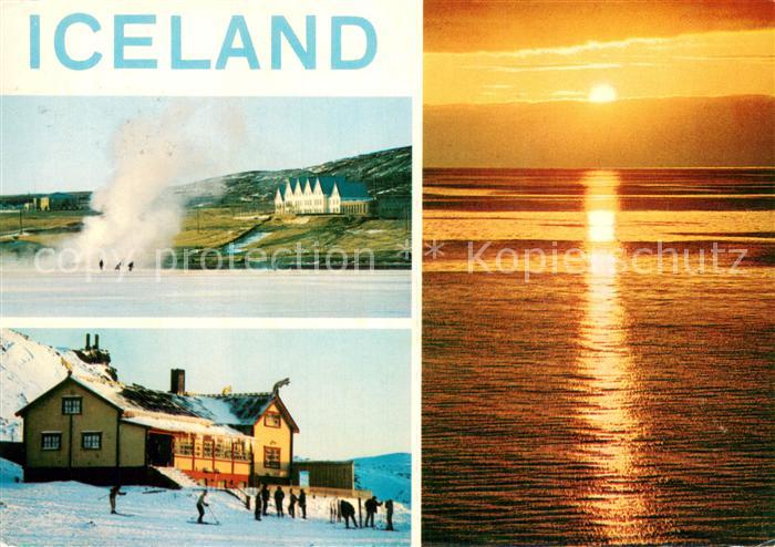 Reykjavík Skating on Lake Laugarvatn ner a hot spring Ski hut The midnight Sun