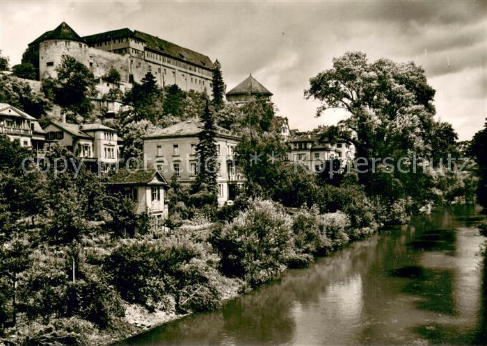 TueBINGEN BW Am Neckar mit Blick zum Schloss