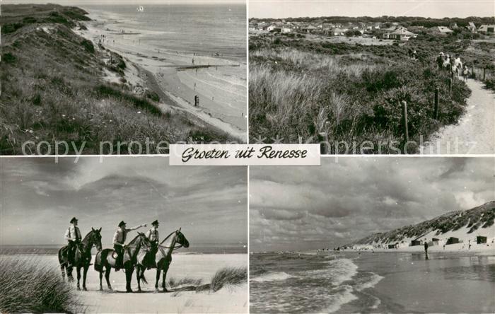 Renesse aan Zee NL Kueste Strandpartie Strandreiten