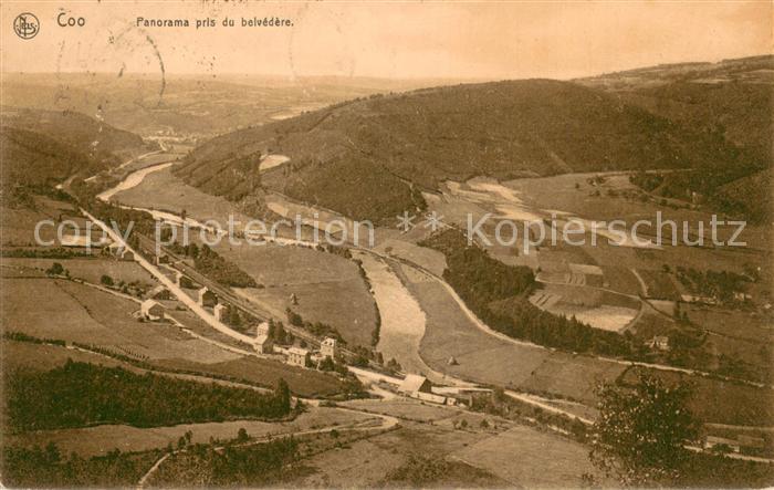 Coo Stavelot Belgie Panorama pris du belvedere