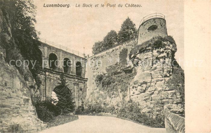 Luxembourg  Luxemburg Le Bock et le Pont du Chateau