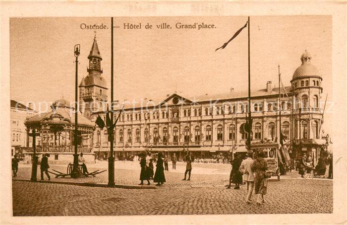 Ostende Oostende Hotel de ville Grand place