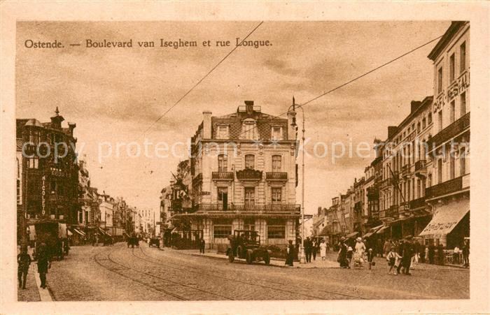 Ostende Oostende Boulevard van Iseghem et rue Longue