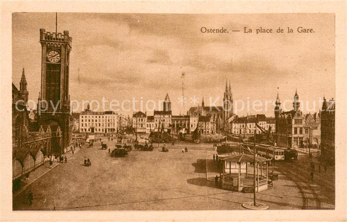 Ostende Oostende La place de la Gare