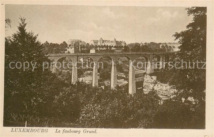 Luxembourg  Luxemburg Le faubourg Grund